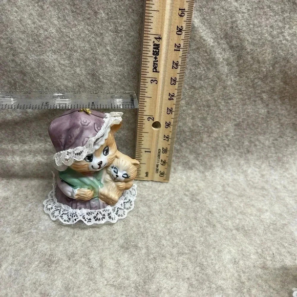 JASCO Caring Critters CHIMERS Porcelain Bell Vintage Christmas Ornament Lot of 4 - Picture 10 of 13